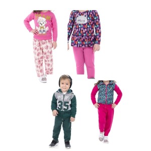 CONJUNTO BEBE MOLETOM FEM/MAS SORTIDOS