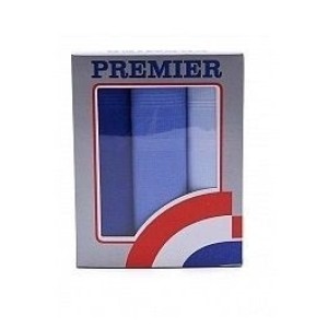 LENÇO PREMIER PRATA C/3