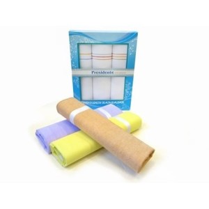 LENÇO FEMININO LISTRAS C/3