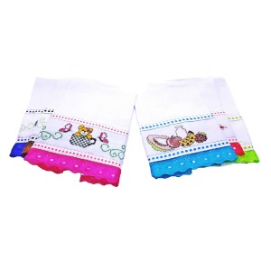 PANO DE PRATO ALVEJADO BORDADO VITÓRIA