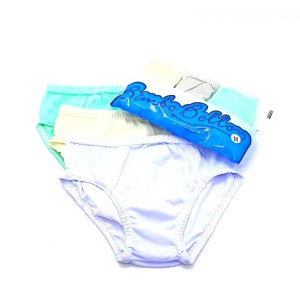 CUECA INFANTIL C/3 LISA  (Campanha Ajudar é Amar - Doação)