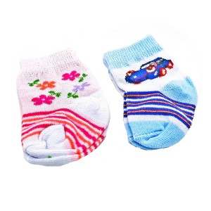 MEIA BEBÊ C/ESTAMPA ALGODÃO - SORTIDOS