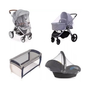 Mosquiteiro para carrinho e bebe conforto com elastico BUBLIM