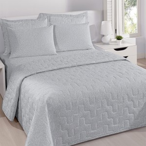 JOGO COBRE LEITO SOLTEIRO MICROFIBRA SONATA DAMASK (85G/M²) - BUETTENER