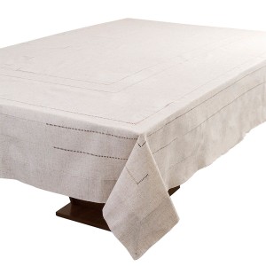 TOALHA MESA RETANGULAR LINHO AJOUR - 1,80 X 4,05