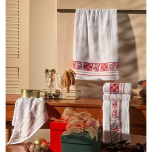 KIT COM 2 PANOS DE COPA NATALINOS - APPEL