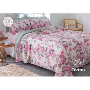 JOGO CAMA C/4 CASAL EST. 150 FIOS COLOR ART