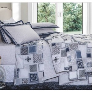 JOGO CAMA C/4 CASAL ESTAMPADO 200 FIOS VIDA BELA - KACYUMARA