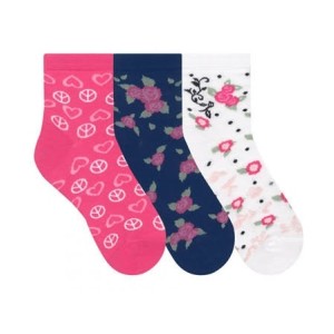 MEIA FEMININA SOQUETE SORTIDA