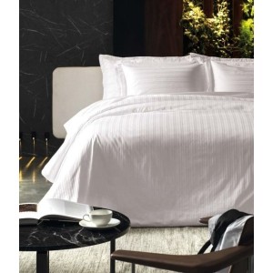 CAPA EDREDOM CASAL FULL LISTRADO CETIM (250 FIOS) - ALTENBURG