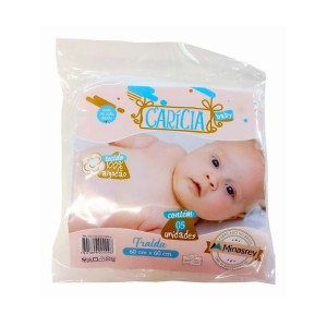Fralda De Pano 100% Algodão Caricia Baby Lisa Minasrey