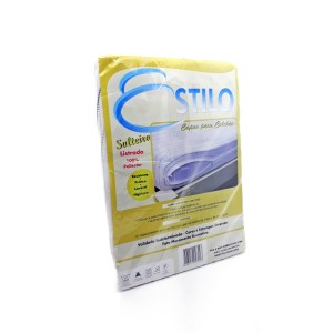 CAPA COLCHÃO SOLTEIRO POLIÉSTER LISTRADA