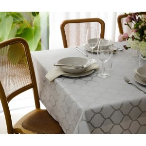 TOALHA MESA QUADRADA IMPERMEÁVEL 8 LUGARES FLORATA