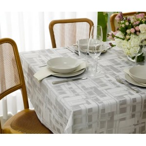 TOALHA MESA RETANGULAR IMPERMEÁVEL 8 LUGARES FLORATA