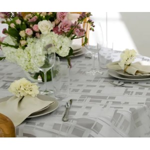 TOALHA MESA REDONDA IMPERMEÁVEL 8 LUGARES - FLORATA