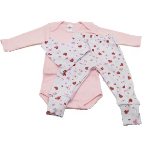 CONJUNTO  BODY MANGA LONGA C/MIJAO E BANDANA