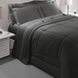 JOGO CAMA C/4 KING 300 FIOS SATINEE - KACYUMARA