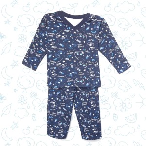 PIJAMA MANGA LONGA MOLETOM ESTAMPADO