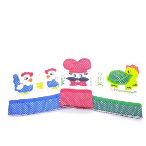 PANO DE PRATO ALVEJADO BORDADO C/BARRA