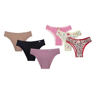 TANGA ADULTO C/3 Est/Lisa  (Campanha Ajudar é Amar - Doação)